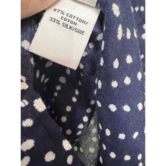 Diane Von Furstenburg Size 2 Top Blue With White Button Down - Picture 5 of 7